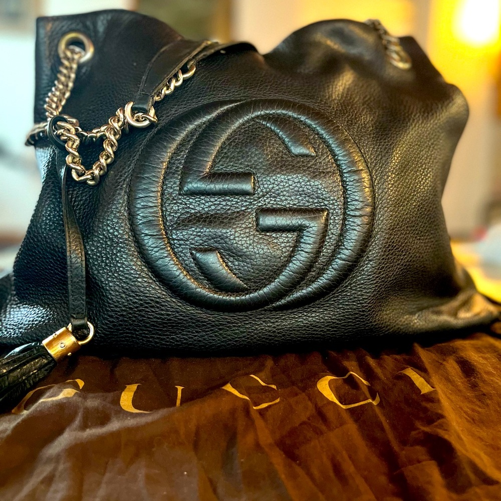 CLASSIC BLACK SOHO HOBO GUCCI